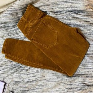 Brown khaki pants high rise